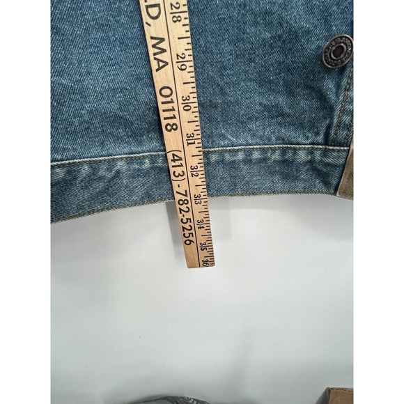 Jordache Vintage 80’s Batwing Acid Wash Denim Jean Glam Jacket Woman’s Size MED - Picture 9 of 11